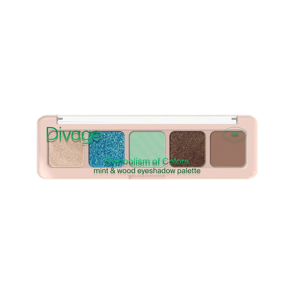 EYESHADOW PALETTE SYMBOLISM OF COLORS : MINT & WOOD - Divage Milano