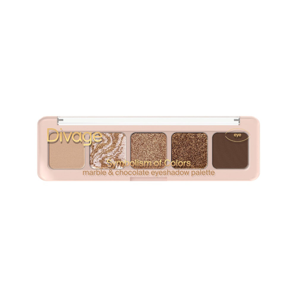 EYESHADOW PALETTE SYMBOLISM OF COLORS : MARBLE & CHOCOLATE - Divage Milano